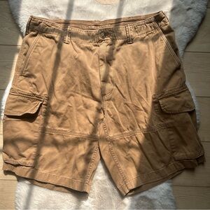 Polo by Ralph Lauren Tan Cargo Shorts 34W Relaxed Fit Cotton Utility Everyday